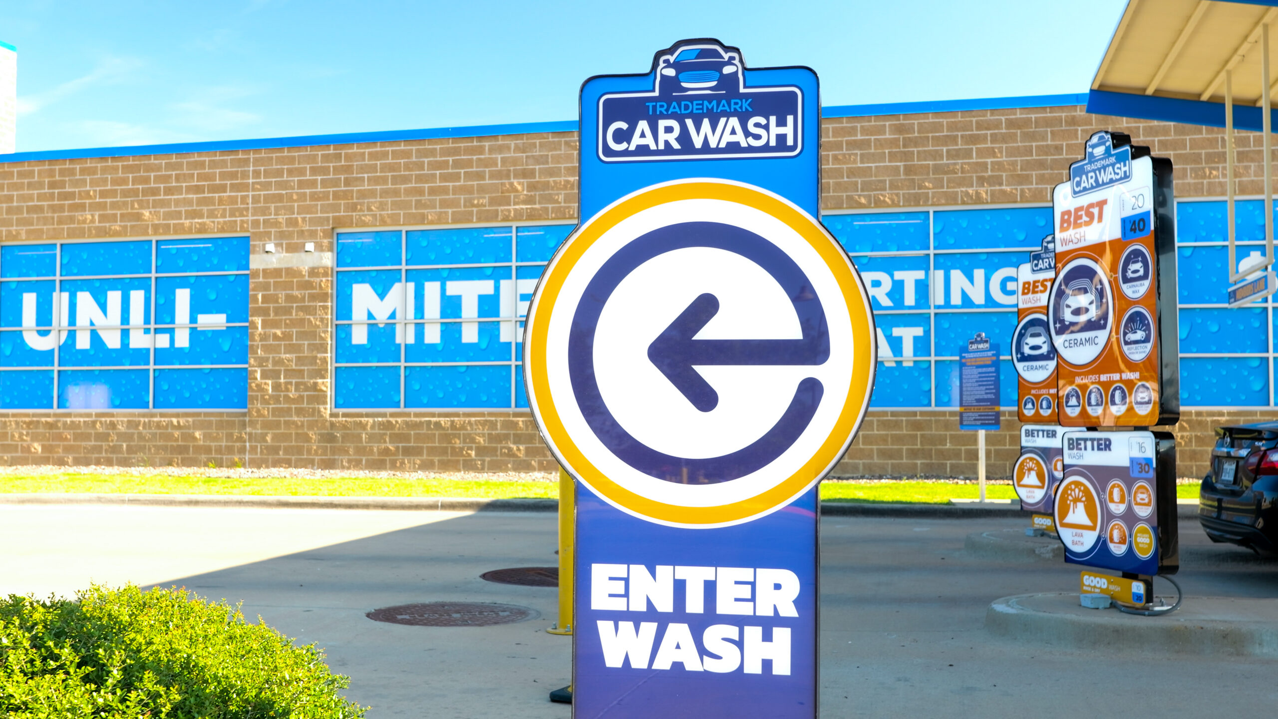 car wash parking lot 